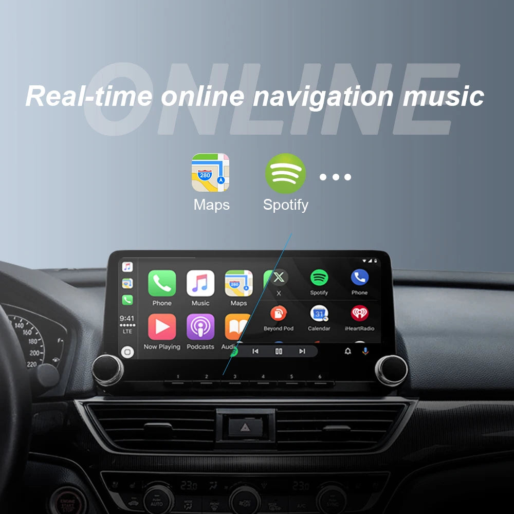New Wired to Wireless CarPlay and Android Auto 2 in 1 Mini Adapter 5GHz WiFi5 for 99% Original Wired CarPlay/Auto Cars