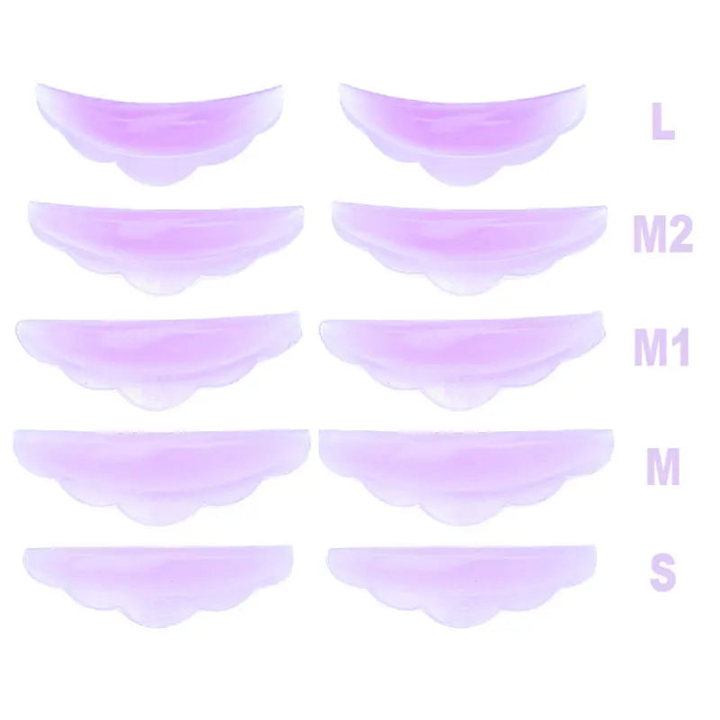 5Pairs Silicone Eyelash Perming Rod Shield lamination Pad Lash Lift Kit 3D Lashes Extension Curler Accessories Makeup Tools