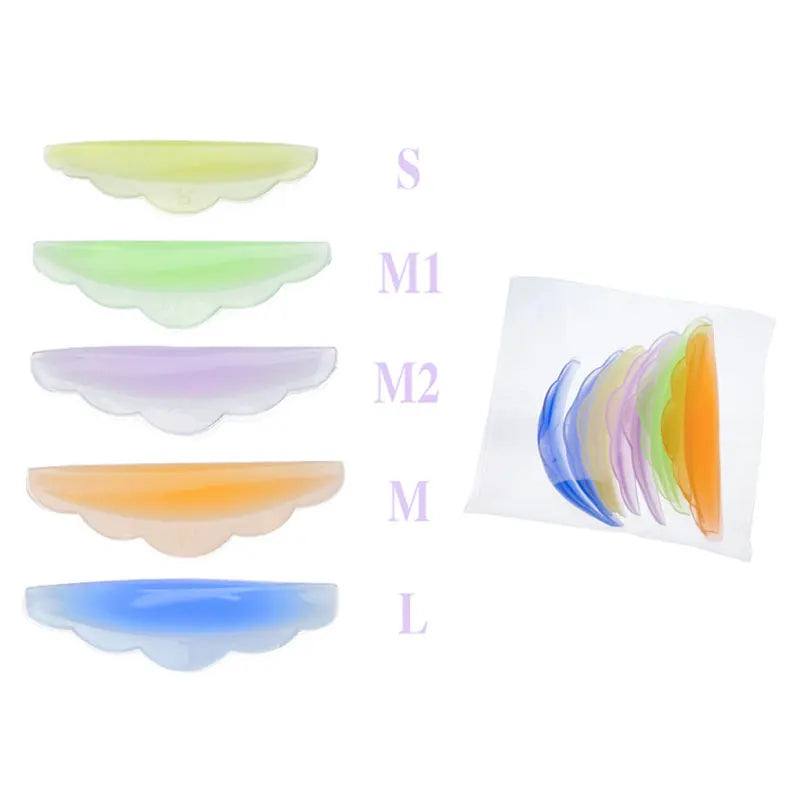 5Pairs Silicone Eyelash Perming Rod Shield lamination Pad Lash Lift Kit 3D Lashes Extension Curler Accessories Makeup Tools