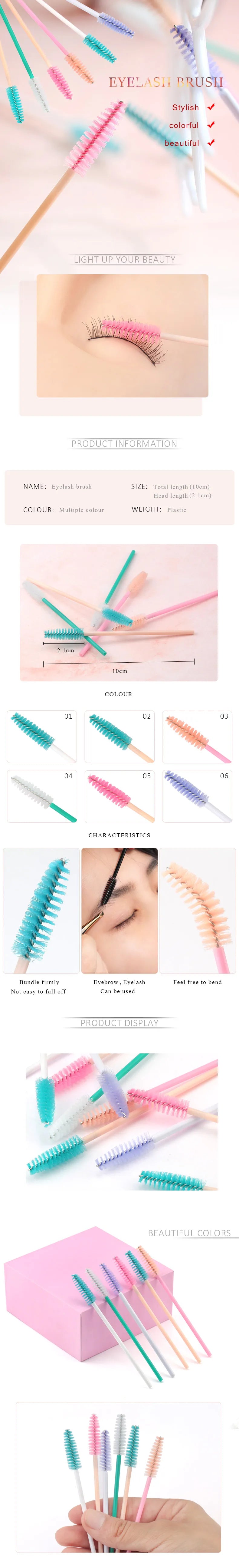 New Professional Eyebrow Brush Mascara Stick Wand Applicator Eye Lashes Extension Tool Cosmetic Brushes Set Beauty Makeup Tools