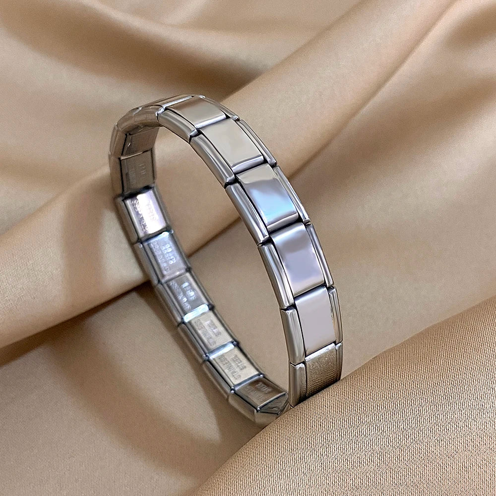 New Stainless Steel Strawberry Pepper Cherry Pendant Elastic Bangles Bracelets Fashion Women's Men Adjustable Waterproof Jewelry
