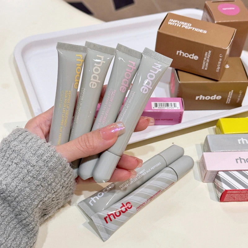 Rhode Lip Glosses Plump Moisturizing Lip Glaze Essence Gel Oil Long Lasting Nourishing Lipstick Care Products For Women Girls