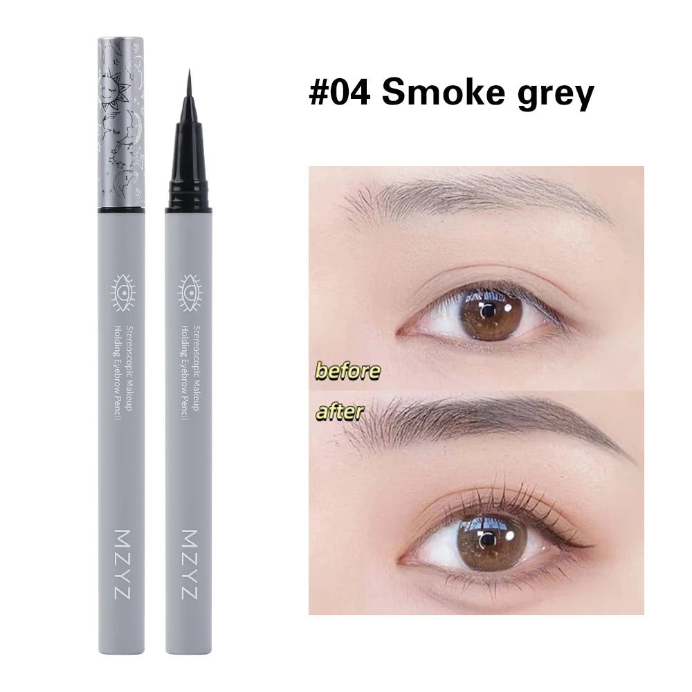 Ultra Fine Water Liquid Eyebrow Pencil Waterproof Long Lasting Eyeliner Lying Silkworm Pen Eyebrow Tattoo Pen Eye Makeup Tools