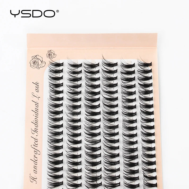 6 Rows 120 Bundles Eyelash Extension Thick Faux Mink Lashes Individual 10/20/30D Cluster False Lashes Natural Cilia Makeup Tools