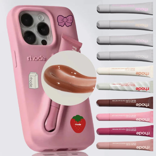 New Lip Balm Phone Case Lip Gloss Long-lasting Moisturizing Liquid Lipstick Sugar Cookie PBJ Plum Toast Transparent Lip Glaze