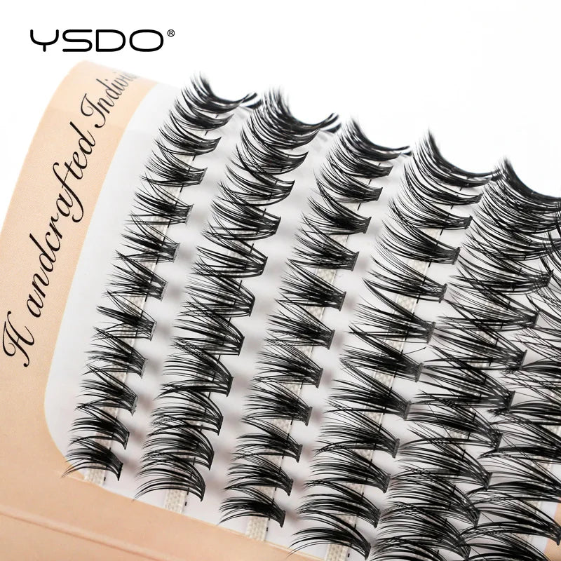 6 Rows 120 Bundles Eyelash Extension Thick Faux Mink Lashes Individual 10/20/30D Cluster False Lashes Natural Cilia Makeup Tools