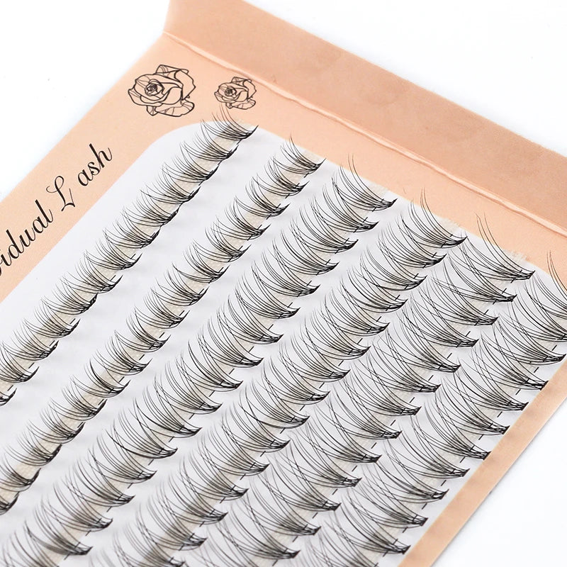 6 Rows 120 Bundles Eyelash Extension Thick Faux Mink Lashes Individual 10/20/30D Cluster False Lashes Natural Cilia Makeup Tools