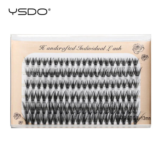6 Rows 120 Bundles Eyelash Extension Thick Faux Mink Lashes Individual 10/20/30D Cluster False Lashes Natural Cilia Makeup Tools