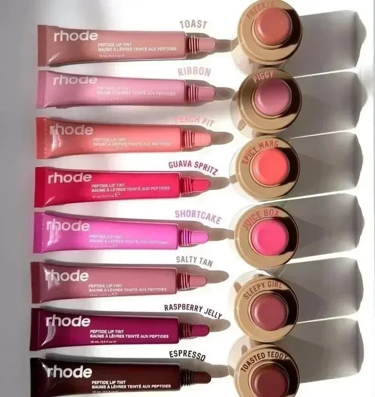 Rhode Lip Glosses Plump Moisturizing Lip Glaze Essence Gel Oil Long Lasting Nourishing Lipstick Care Products For Women Girls