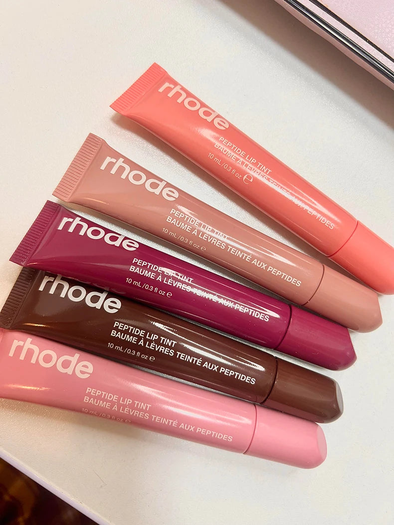 Rhode Lip Glosses Plump Moisturizing Lip Glaze Essence Gel Oil Long Lasting Nourishing Lipstick Care Products For Women Girls