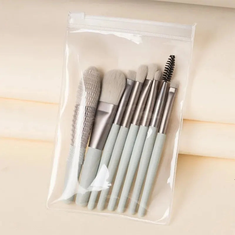 Makeup Brush Set Of 8 Portable Makeup Brushes Super Soft Hair Eyeshadow Brush Makeup Tools Do Not Eat Powder Beauty Brushes