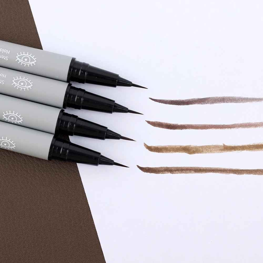 Ultra Fine Water Liquid Eyebrow Pencil Waterproof Long Lasting Eyeliner Lying Silkworm Pen Eyebrow Tattoo Pen Eye Makeup Tools